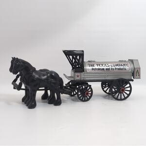 ERTL Texaco Horse And Tanker Ltd Edition #8 1991 Die Cast Locking Coin Bank